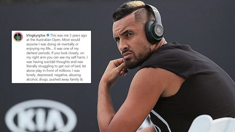 Nick Kyrgios, Australian Tennis Star, Opens Up on Mental Health Struggles and Drug Addiction (See Post)