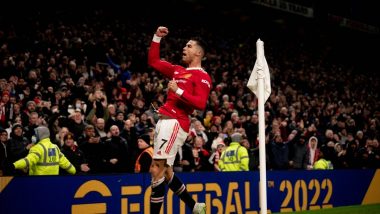 Manchester United vs Brighton Match Result & Goal Highlights: Cristiano Ronaldo Nets His First Goal of 2022, Leads Red Devils to 2-0 Win in EPL 2021-22 Match