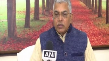 India News |  BJP's Dilip Ghosh Takes Dig at Mamata, Says No Matter Whom She Supports, BJP Will Win UP Polls