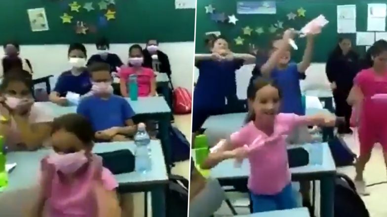 Israeli Kids Jump In Joy On Learning They No Longer Have to Wear Masks at School; Watch Viral Video of Their Reaction