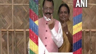 India News | Goa: Governor Sreedharan Pillai, Wife Vote in Taleigao Assembly Constituency