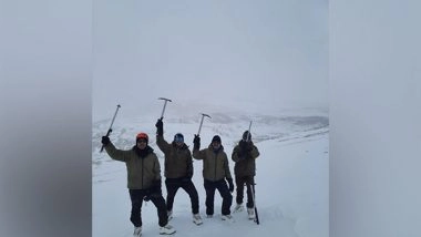 India News | ITBP Mountaineers Summit Eastern Ladakh Peak in Extreme Weather Conditions