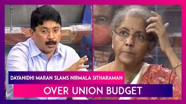 Dayanidhi Maran Slams Nirmala Sitharaman Over Union Budget