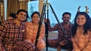 Entertainment News | Aamir Khan Poses for a Happy Picture with Daughter Ira, Her Partner Nupur Shikhare