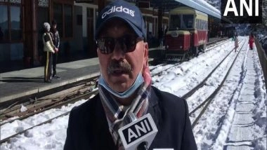 India News | Shimla: Tourists Rush for Train Rides to Experience Snow-clad Hills
