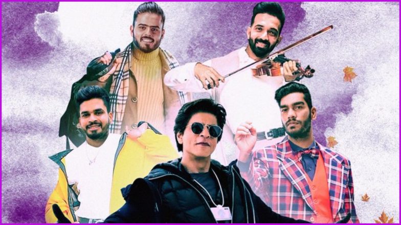 On Valentine's Day 2022, KKR Comes up with 'Romantic' Post Featuring Shah Rukh Khan, Shreyas Iyer, Ajinkya Rahane, Venkatesh Iyer and Nitish Rana