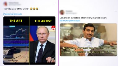 Stock Market Crash Hilarious Memes And Jokes Go Viral On Twitter, Sensex Falls Over 1,900 Points As Russia Announces Military Operations in Eastern Ukraine (View Tweets)