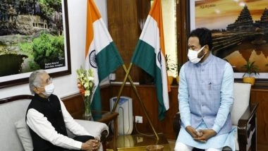 India News | Maharashtra Minister Subhash Desai Meets Union Minister G Kishan Reddy, Seeks Classical Language Status for Marathi
