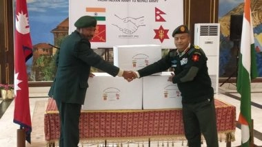 World News | Indian Army Gifts 1,00,000 COVID-19 Vaccine Doses to Nepali Army