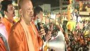 India News | CM Yogi Holds Roadshow in Bastion Gorakhpur, Calls 'Bhagwa' an Identity of 'Bhartiyata'
