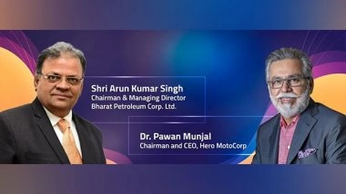Business News | Hero MotoCorp and Bharat Petroleum Corporation Ltd. Join Hands to Electrify the Country