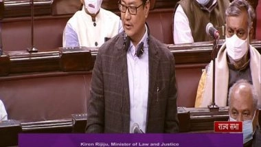 India News | SC Has 4 Women Judges for the First Time Among 34: Kiren Rijiju to RS