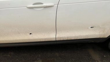 India News | Two People Fire Bullets at AIMIM Chief Owaisi's Convoy in Meerut