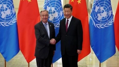 World News | UN Chief Meets Xi Jinping, Says He Expects China to Allow Credible Visit of UN Human Rights Head to Xinjiang