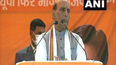 India News | UP Polls: Not in Politics to Grab Power, but Build Nation, Says Rajnath Singh