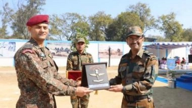 India News | Maroon Beret Ceremonial Parade Held at Garud Regimental Training Centre in Chandinagar