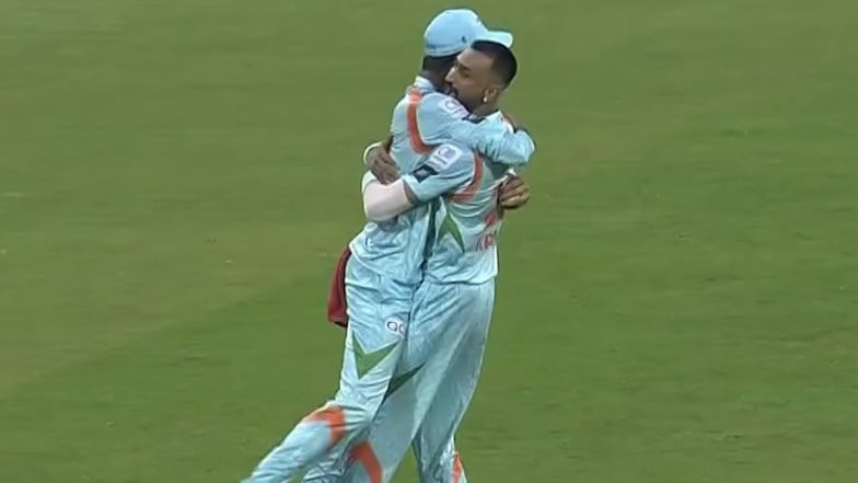 Krunal Pandya, Deepak Hooda Hug Each Other During GT vs LSG Clash in IPL 2022 To Bury the Hatchet