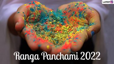 Rang Panchami 2022 Images & HD Wallpapers for Free Download Online: Wish Happy Rangpanchami With Quotes, Sayings in Hindi & English and Celebrate the Joyful Occasion
