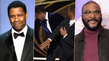 Oscars 2022: Denzel Washington and Tyler Perry Rush To Comfort Will Smith and Jada Pinkett Smith After the Chris Rock Incident