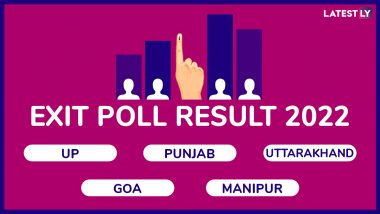 Exit Poll Results 2022 Highlights: BJP Set to Retain UP, Manipur; AAP Likely to Surprise by Winning Punjab, Tight Fight in Uttarakhand, Goa, Say Assembly Election Surveys