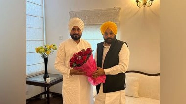India News | Punjab: Charanjit Singh Channi Meets Punjab CM Bhagwant Mann in Chandigarh