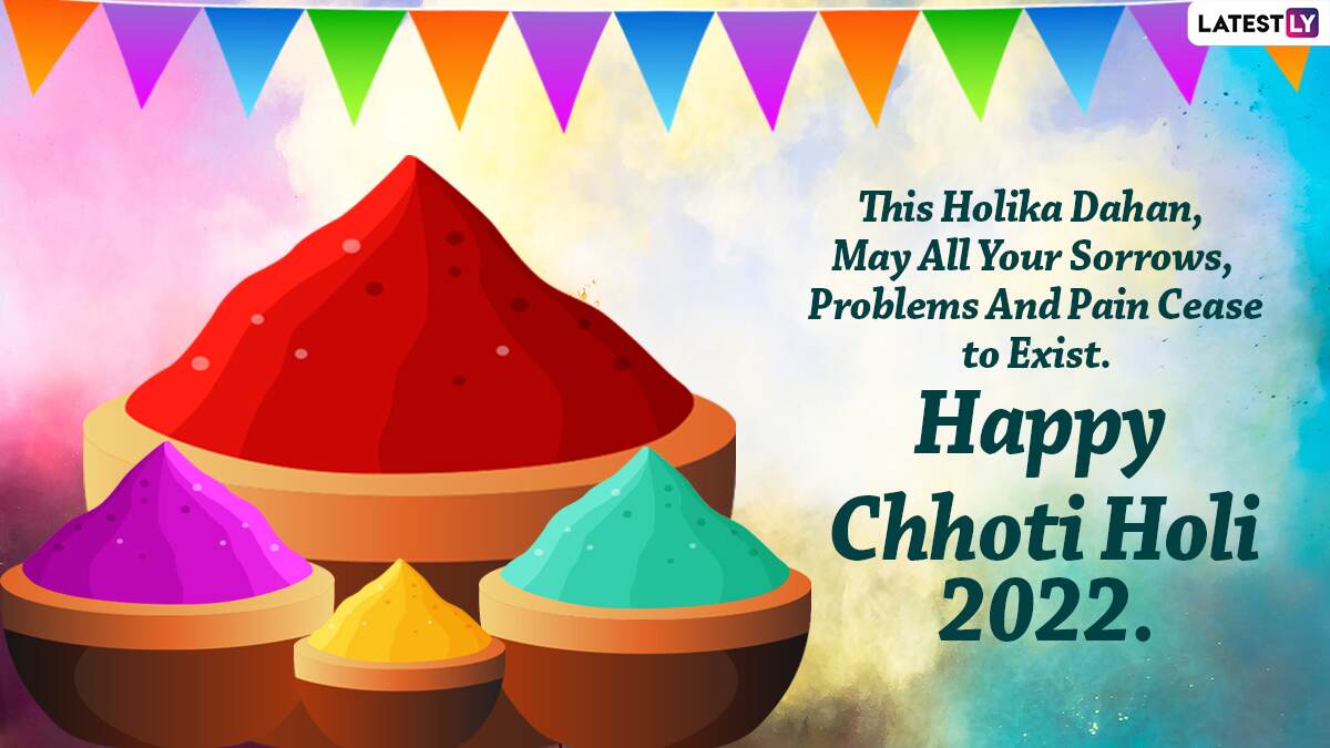 Choti Holi 2022 Greetings & Holika Dahan HD Images: WhatsApp ...