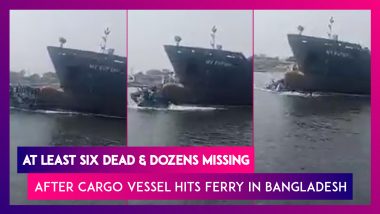 Bangladesh At Least Six Dead, And Dozens Missing After Cargo Vessel Hits Ferry