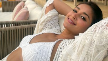 Ileana D’Cruz Stuns In A White Crochet Bikini As She Chills By The Beach (View Pic)