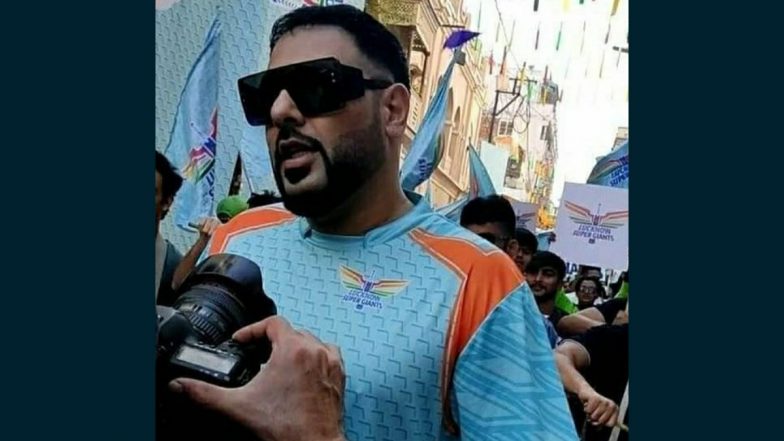 Lucknow Super Giants Jersey for IPL 2022 Leaked? Badshah Spotted Wearing Likely LSG Team Kit During Theme Song Shooting (Watch Video)