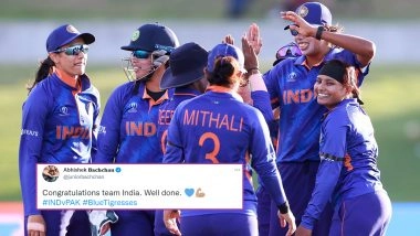 Women's World Cup 2022: Abhishek Bachchan Congratulates Team India Over Victory Against Pakistan