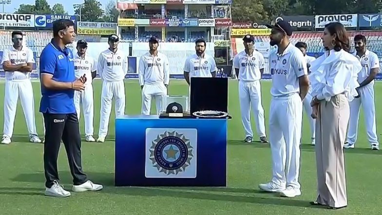 Virat Kohli Felicitated By BCCI During 100th Test, Anushka Sharma Accompanies Indian Cricket Star (See Pic)