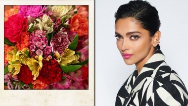 Deepika Padukone’s ‘Little Late’ Holi Wish for Everyone Showcases Her Love for Flowers (View Pic)