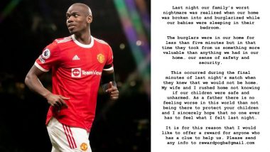 Paul Pogba Latest Victim of House Burglary in England, Manchester United Midfielder Reveals How His Family’s Security Was Compromised