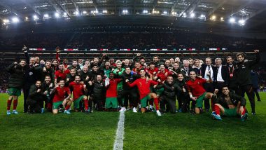 Cristiano Ronaldo Celebrates As Portugal Secure 2022 FIFA World Cup Qualification After Win Over North Macedonia