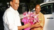 India News | Rajnath Extends Wishes to Yogi Adityanath for Being Elected as Leader of BJP Legislative Party in UP
