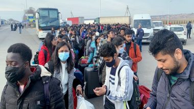 World News | 400 Students Housed Near Embassy Since Feb 24 Successfully Left Kyiv by Train: Indian Embassy