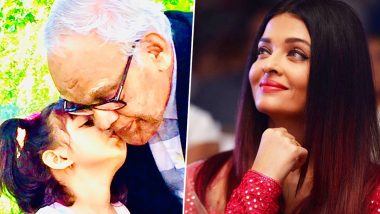 Aishwarya Rai Bachchan Remembers Her Late Father on His 5th Death Anniversary, Shares an Adorable Picture of Him with Aaradhya (View Pic)