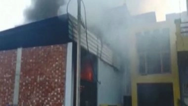 India News | Fire Breaks out in Menthol Factory of UP's Sambhal