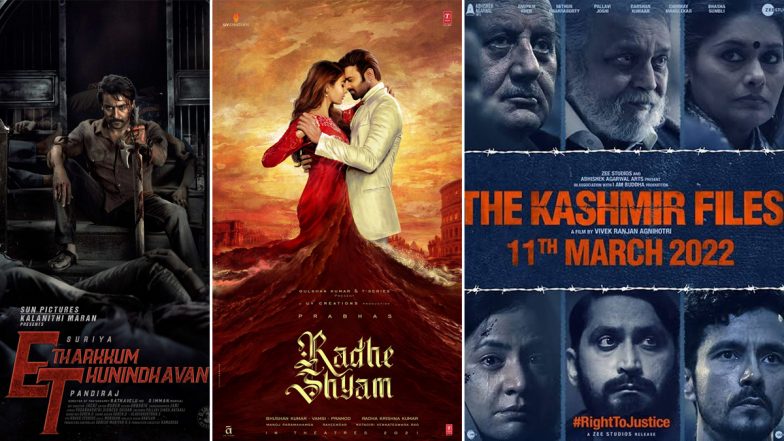 Theatrical Releases of the Week: Suriya’s Etharkkum Thunindhavan, Prabhas-Pooja Hegde’s Radhe Shyam, Vivek Agnihotri’s The Kashmir Files and More