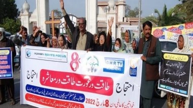 World News | Women's Day: Pakistan Rights Group Protests Against Forceful Conversions of Religious Minority Girls