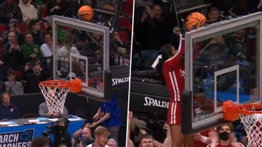 March Madness 2022: Indiana Cheerleader Shows Insane Skills To Rescue a Stuck Ball During Clash Against Saint Mary's