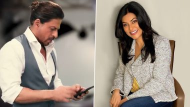 Shah Rukh Khan Is Eager To Work With Sushmita Sen but It Looks Like the Actress Is Very Busy To Collaborate (Watch Video)