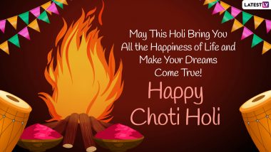 Holika Dahan 2022 Images & Choti Holi Greetings: ‘Holi Hai’ WhatsApp Status Video, Facebook Messages, Quotes, Photos, HD Wallpapers, SMS and Wishes To Send Before Rangwali Holi