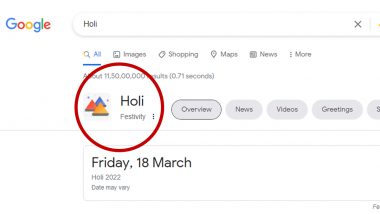 Google Introduces Live Holi Effect That Let Users Splash Colours At Search Results