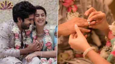 Aadhi Pinisetty Gets Engaged to Girlfriend Nikki Galrani in an Intimate Ceremony, Shares Pictures on Social Media (View Pics)