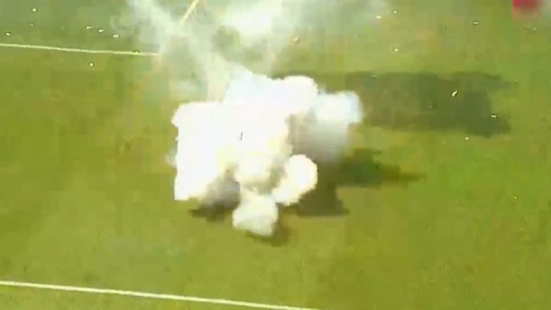 Newell’s Old Boys vs Rosario Central Match in Argentina Gets Delayed Start After Fans Hurl Grenades on the Pitch (Watch Video)