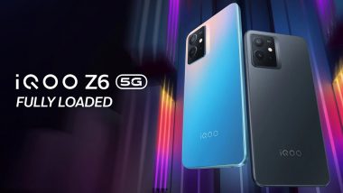 iQOO Z6 5G With Snapdragon 695 SoC Launched in India; First Sale on March 22, 2022