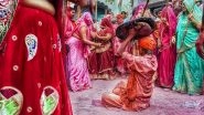 Lathmar Holi 2022: Barsana and Nandgaon Pay Homage to Lord Krishna and Radha; Know History of The Tradition Here