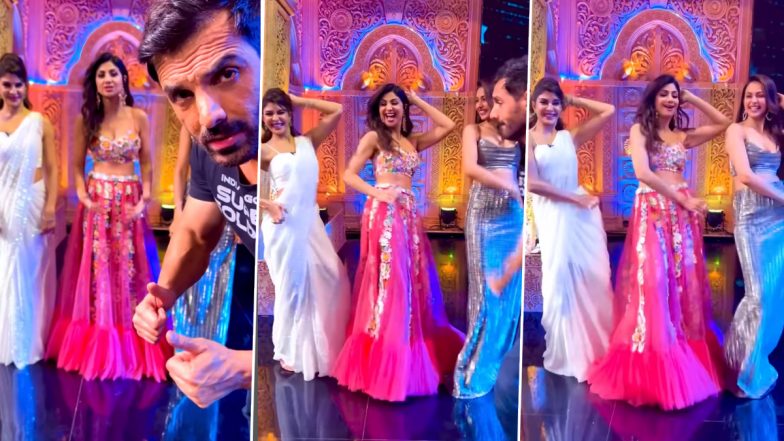 John Abraham Teaching His ‘Students’ Shilpa Shetty Kundra, Jacqueline Fernandez, Rakul Preet Singh The Hook Step Of ‘Arabic Kuthu’ Will Leave You In Splits (Watch Video)