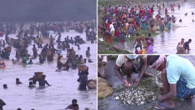 Tamil Nadu: Villagers Participate in Fishing Festival in Thiruvathavur in Madurai District (See Pics)